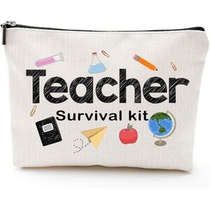 Teacher Survival Kit Zipper Bag - NWOT